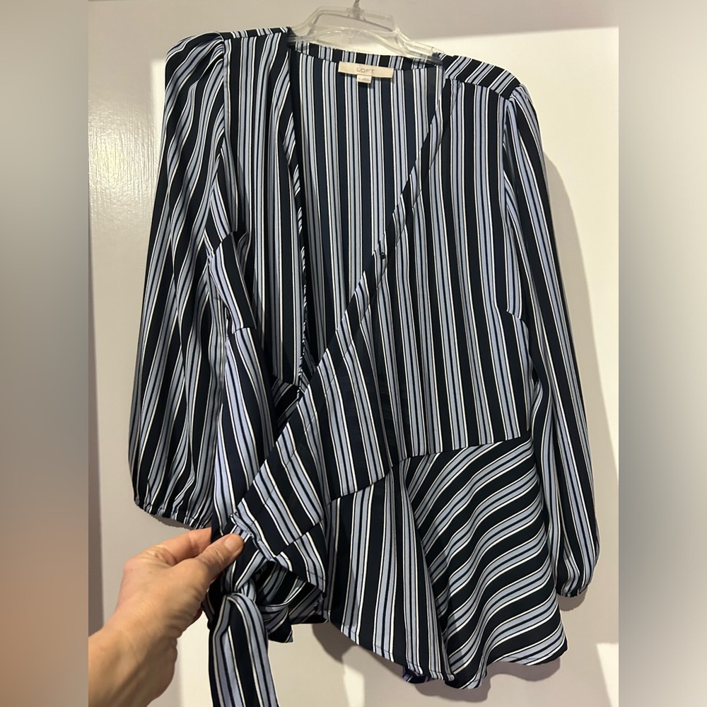 Loft  Wrap Blouse Size Medium